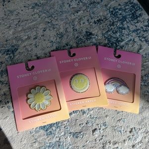 NWT Stoney Clover Lane x Target lot of patches - happy/ face, daisy and rainbow